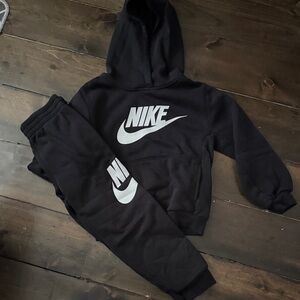 Nike Kids Black Sweatpants & Hoodie Set